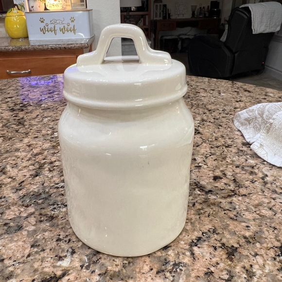 Rae Dunn “Eat.” Ceramic Canister 7” Kitchen Jar Artisan Collection by Magenta - Picture 7 of 9